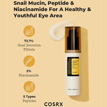 Load image into Gallery viewer, COSRX Advanced Snail Peptide Eye Cream 25ml