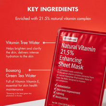 Load image into Gallery viewer, By Wishtrend Natural Vitamin 21.5% Enhancing Sheet Mask