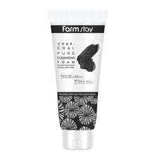 Load image into Gallery viewer, Farmstay Pure Cleansing Charcoal Foam 180ml
