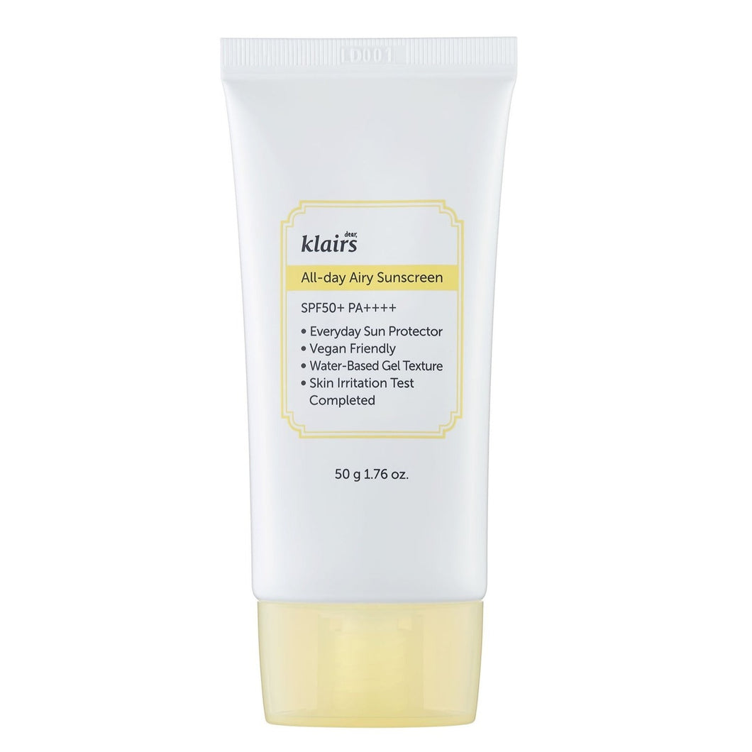 Klairs All-day Airy Sunscreen SPF50+ PA++++ 50g
