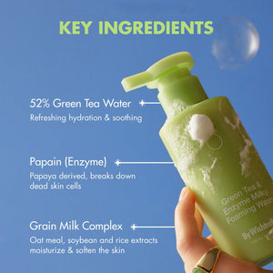 By Wishtrend Green Tea & Enzyme Milky Foaming Wash 140ml