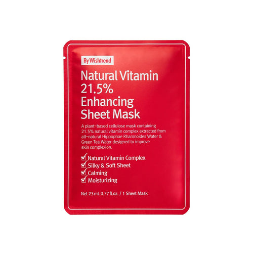 By Wishtrend Natural Vitamin 21.5% Enhancing Sheet Mask