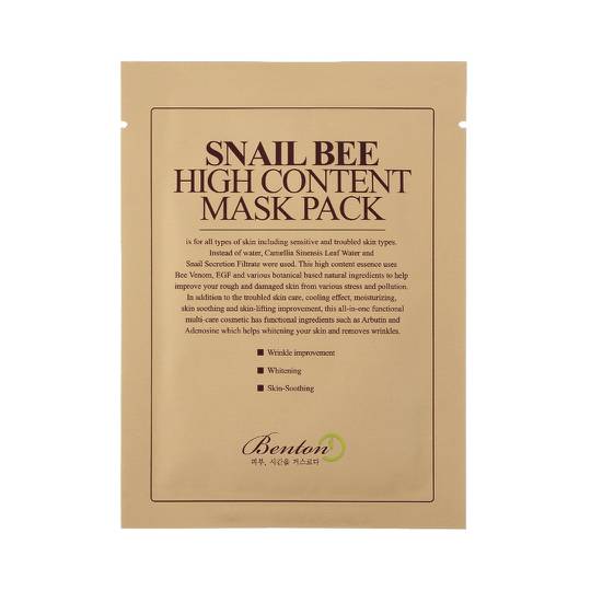 Benton Benton Snail Bee High Content Mask Pack 20g