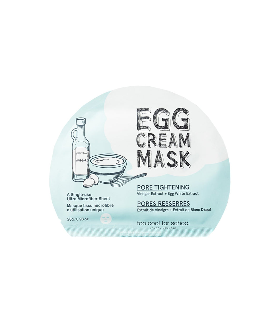 Too Cool For School Egg Cream Mask Pore Tightening - 1 sheet