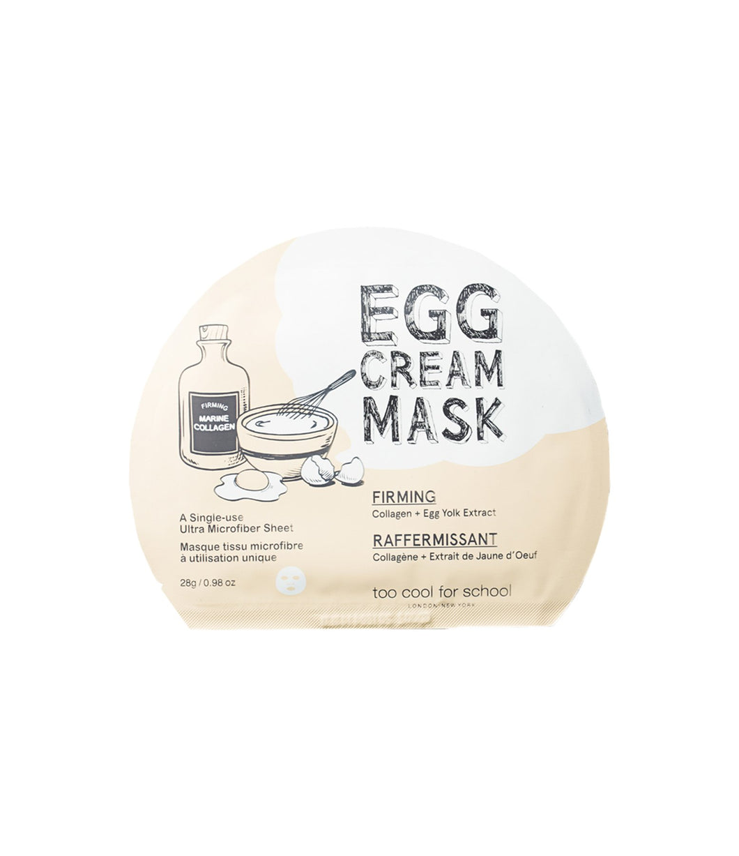 Too Cool For School Egg Cream Mask Firming - 1 Sheet