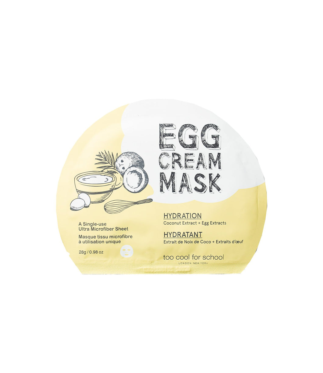 Too Cool For School Egg Cream Mask Hydration - 1 sheet