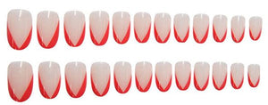 Nailamour Red Triangle French Artificial Nail Kit - 24pcs