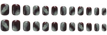 Load image into Gallery viewer, Nailamour Black Galaxy Small Artificial Nail Kit - 24pcs
