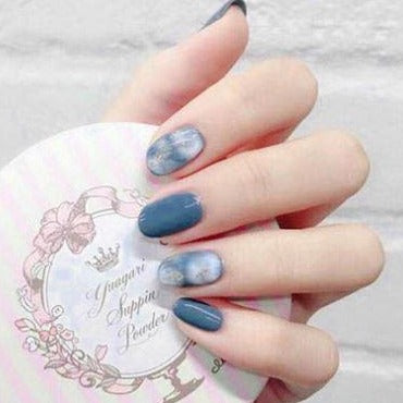 Blue & White Artificial Nail Kit