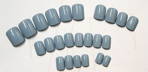 Blue Small Artificial Nail Kit 