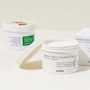 COSRX-One Step Green Hero Calming Pad (70 sheets/135ml) Peaches and Cream Cosmetics