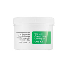Load image into Gallery viewer, COSRX-One Step Green Hero Calming Pad (70 sheets/135ml) Peaches and Cream Cosmetics
