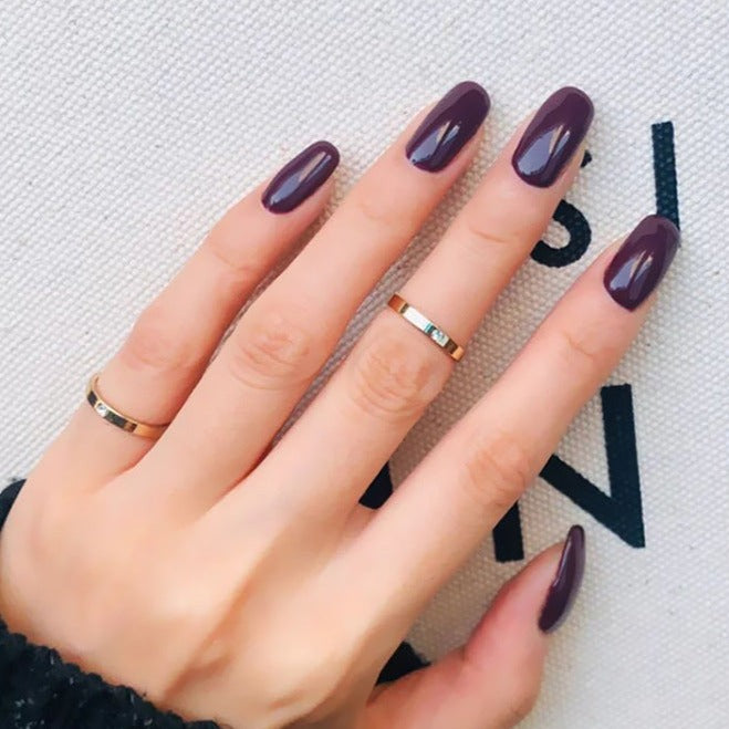Nailz By Cristina - Dark Purple and glitter accent Acrylic Nails  #nailsalonnearme #nailsofinstagram #purplenails #nailideas #acrylicnails  #purplelovers #naillove | Facebook