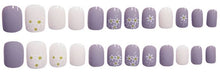 Load image into Gallery viewer, Dusky Lavender Flower Artificial Nail Kit 
