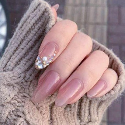 Premium Pink Artificial Nail Kit 
