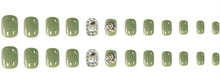 Load image into Gallery viewer, Green Embellished Artificial Nail Kit
