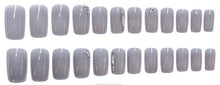 Load image into Gallery viewer, Embellished Ice Violet Artificial Nail Kit
