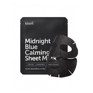 Klairs Midnight Blue Calming Sheet Mask Peaches and Cream Cosmetics
