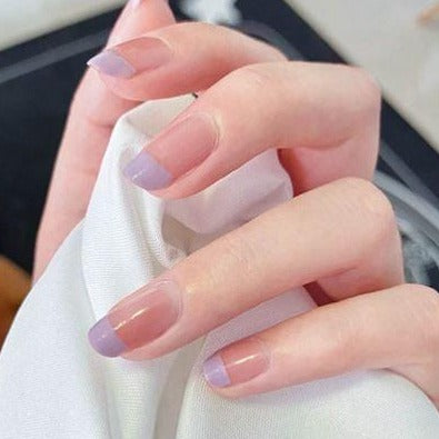 Lavender Small French Artificial Nail Kit 