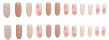 Load image into Gallery viewer, Nailamour Long Pink Fruit on Beige Base Artificial Nail Kit - 24pcs

