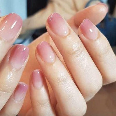 Pink Ombre Small Artificial Nail Kit 
