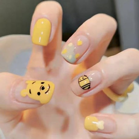 Nailamour Winnie the Pooh Artificial Nail Kit - 24pcs