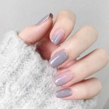 Purple Ombre Artificial Nail Kit - 24pcs