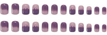 Load image into Gallery viewer, Nailamour Purple Ombre Small Artificial Nail Kit - 24pcs
