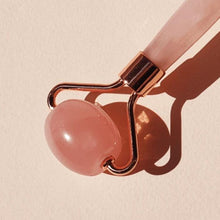Load image into Gallery viewer, Peaches &amp; Cream Rose Quartz Roller
