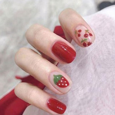 Strawberry Short Artificial Nail Kit